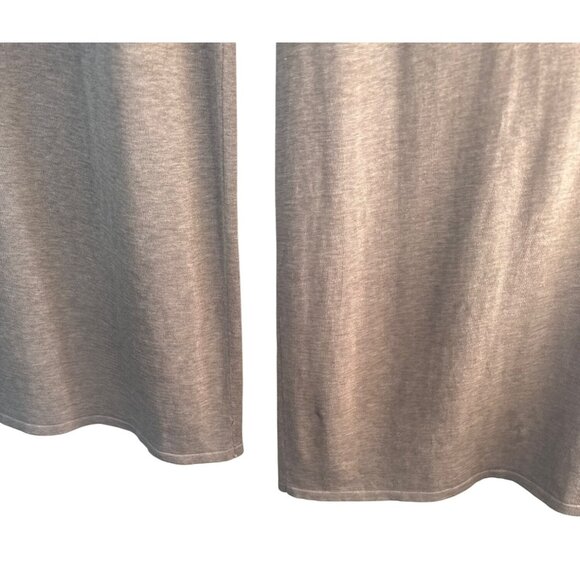 2/$30 ZARA Large Taupe Elastic Waist Wide Leg Silk Cotton Pants - Picture 8 of 14